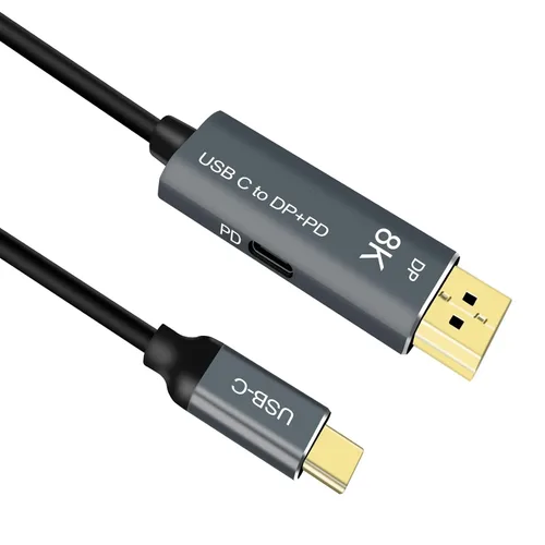 Miniatura 8 de Cable USB C a DisplayPort usbc a DisplayPort a USB c 8K @60Hz-Thunderbolt 3/4 a DP Cable 4K a 240Hz Compatible con iPhone 15 M1/M2 MacBook iPad