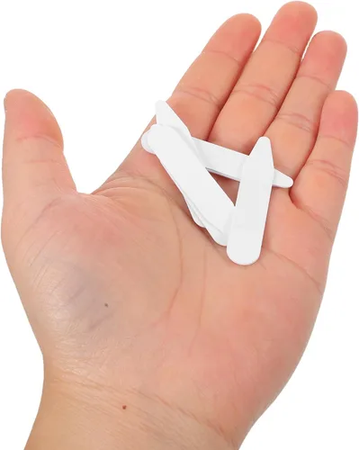 Miniatura 4 de 200pcs Plastic Collar Stays for Men and Women Dress Shirts Shirt Collar Inserts with 50.8x10x0.8mm