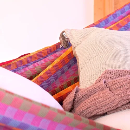 Miniatura 7 de LA SIESTA Hamaca de flora, transforma tu patio trasero o porche en un oasis de relajación, algodón ultrasuave, máximo 440 libras, hamaca familiar