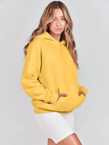 Miniatura 91 de ANRABESS - Sudaderas con capucha para mujer, sobre talla, de vellón de manga larga, modelo de 2024, para otoño