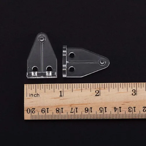 Miniatura 2 de BBTO 40 soportes de sujeción para persianas de 1 pulgada, ganchos de plástico transparente para persianas, clips de sujeción para riel inferior