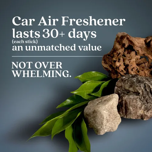 Miniatura 2 de Enviroscent Ambientador de coche no tóxico (tormenta costera y madera de teca) Ambientador natural para coche Difusor de aceite esencial Aroma