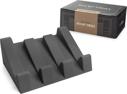 Miniatura 7 de Jabonera de silicona (patentada en EE. UU.) Portajabones autodrenante para barra de jabón para ducha, fregadero de baño, bandeja de jabón