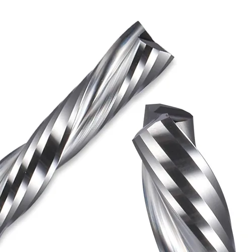 Miniatura 7 de Broca de corte descendente de 1/8 pulgadas, corte hacia abajo, espiral, fresadora CNC, fresadora de carburo de tungsteno, juego de 5