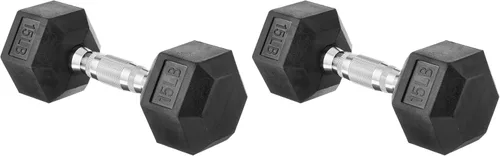 Miniatura 12 de Amazon Basics Mancuerna hexagonal de goma para mano
