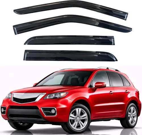 Miniatura 144 de KPY Visor de ventana compatible con Hyundai Tucson 2021-2025, 4 piezas de deflector de ventilación para ventana lateral, estilo Mugen, protector