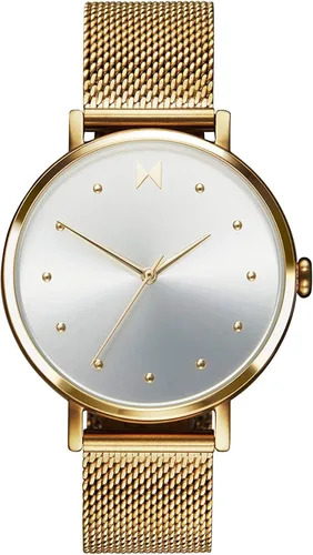 MVMT DOT - Reloj para mujer, 1.417in Correa de malla de acero inoxidable, reloj analógico minimalista