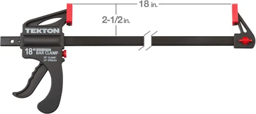 Miniatura 2 de TEKTON – Abrazadera de barra de trinquete de 18 pulgadas / Separador de 24 pulgadas 39183