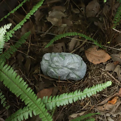 Miniatura 7 de BARGIFTS - Ocultador de llaves en roca falsa, seguro para jardín o patio al aire libre, tamaño grande, piedra falsa oculta - Se ve como roca