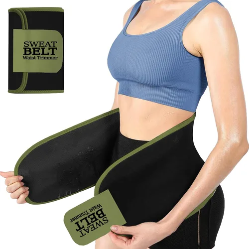 Miniatura 6 de ZPP Entrenador de cintura para mujeres y hombres, banda de sudor de neopreno, cinturón reductor de cintura adelgazante para entrenamiento
