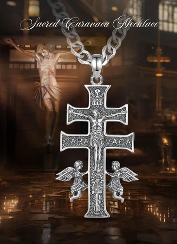 Miniatura 137 de CELESTIA Medallas de plata de ley 925 San Miguel/San Cristóbal/San Benito/San Gabriel/Virgen María/Jesús/Caravaca/Metatrón/Sello de los Siete