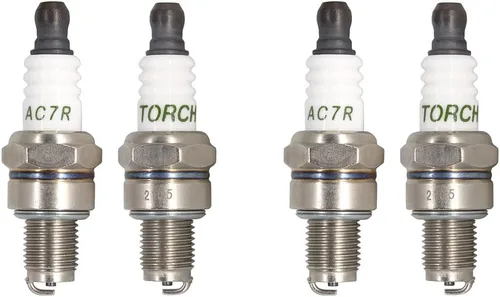 4PK TORCH AC7R Bujía de repuesto para Husqvarna 581362301, para NGK 3066/CMR7H, para Champion 965/RZ7C RZ7CT10, para Brisk TR14C TR14S, para