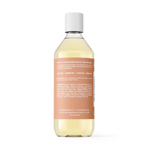 Miniatura 2 de Deep Steep Baño de burbujas, papaya de mango, 10 onzas, remojo calmante con manteca de karité, aceite de argán, aloe vera y aceite de coco, vegano