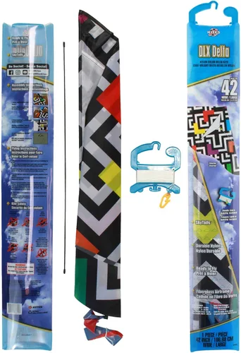 Miniatura 4 de X Kites DLX Delta Nylon Kite, 42 Inch Wide Delta Kites