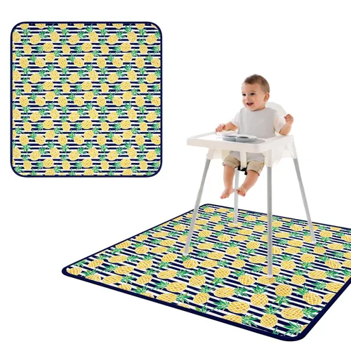 Miniatura 14 de BapronBaby Adventure Awaits - Tapete impermeable para debajo de sillas altas, suelos, mesas, tiempo de juego o artes y manualidades, lavable a
