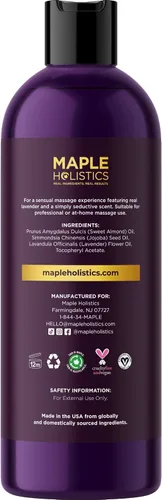 Miniatura 6 de Aceite natural hipoalergénico para terapia en la piel, masaje sensual con aceite puro de lavanda para hombres y mujeres, 8 onzas