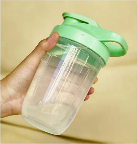 Miniatura 9 de ChezMax Shaker Bottle for Protein Powder (BPA free),PP5 Leakproof Mixer Cup with Built-In Mixing Blade, Portable Workout Shaker for Protein, Negro