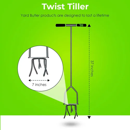 Miniatura 3 de Lewis Lifetime Tools TNT-4 Twist & Tiller, herramienta de jardín de 37"., 1, N/A
