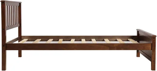 Miniatura 9 de Twin Bed, Premium Platform Bed Frame with Strong Wood Slat Support, Easy Assembly, No Box Spring Needed (Walnut)