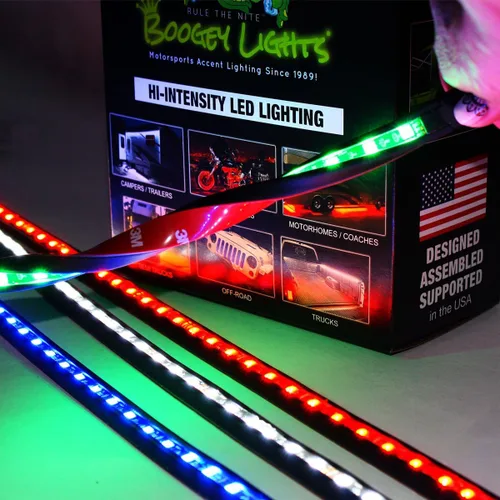 Miniatura 2 de Boogey Lights PGU-HDUTY-WH-60L Tira LED blanca resistente, 1 paquete