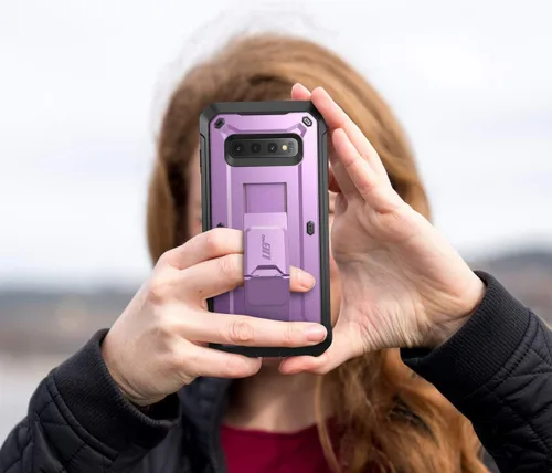 Miniatura 9 de SUPCASE Unicorn Beetle Pro Series - Funda diseñada para Samsung Galaxy S10 Plus (versión 2019) de cuerpo completo de doble capa resistente con funda