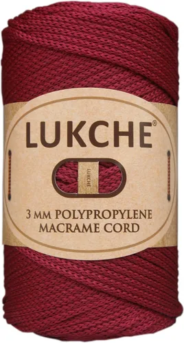 Miniatura 67 de Cordón de macramé de poliéster premium de 3 mm (134.72 metros), (250 g) 100% cuerda de macramé de polipropileno, hilo de crochet de macramé colorido