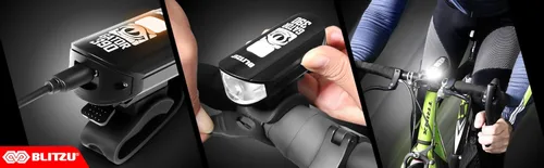 Miniatura 9 de BLITZU Juego de luces recargables tipo C ultra brillantes para bicicleta, faros delanteros y traseros para bicicleta, accesorios de bicicleta