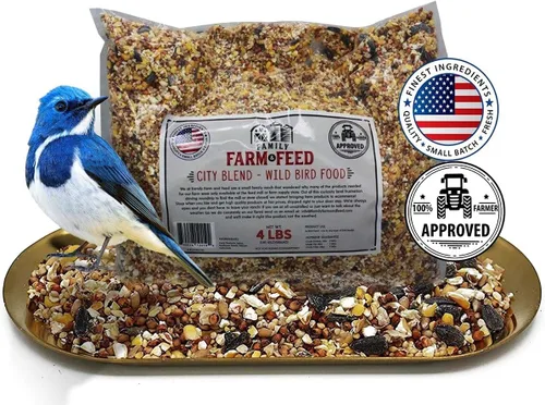 Miniatura 14 de Cuatro estaciones Mezcla de campo Alimento clásico para aves silvestres Pájaro cantor del patio trasero 4 libras Mezcla (Country Mix)