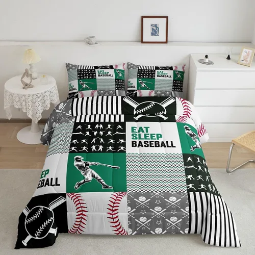 Miniatura 11 de Eat Sleep - Juego de edredón de natación para niños y niñas, ropa de cama temática de natación, juego de cama de natación, juego de deportes Nadar 03