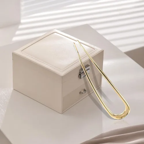 Miniatura 8 de Sofisticadas horquillas francesas para mujer – Horquilla de aleación elegante y resistente para moños, moños, giros y peinados, sujeción segura