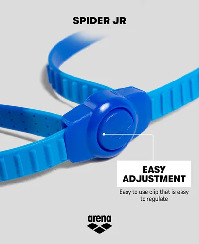 Miniatura 6 de ARENA Gafas de natación unisex para jóvenes Spider Junior para niñas y niños de 6 a 12 años, lentes sin niebla, correa fácil de ajustar, sin fugas
