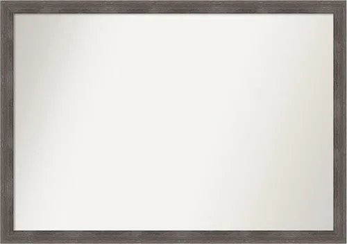 Miniatura 244 de Amanti Art Espejo personalizado, espejo de baño gris plomo a rayas, espejo de pared o espejo de tocador de baño sobre el fregadero