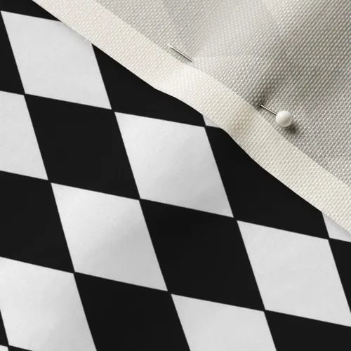 Miniatura 15 de Spoonflower Tela - Diamantes Negro Blanco Pequeño Diamante Cuadros Geométrico Impreso en Tela de Gasa Cuarto Grasa - Costura Ropa de Moda Vestidos