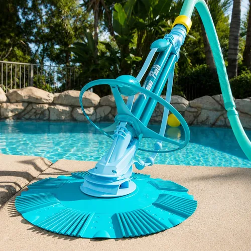Miniatura 3 de XtremepowerUS Limpiador automático de piscinas, barredora, aspiradora, limpiador de piscina de alto flujo, succión lateral, escalada de pared