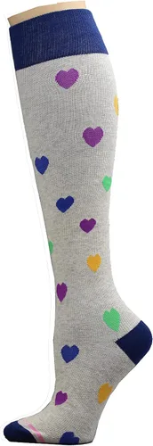 Miniatura 3 de Dr. Motion Calcetines de compresión para mujer, paquete de 3 unidades, gatos, puntos, perros