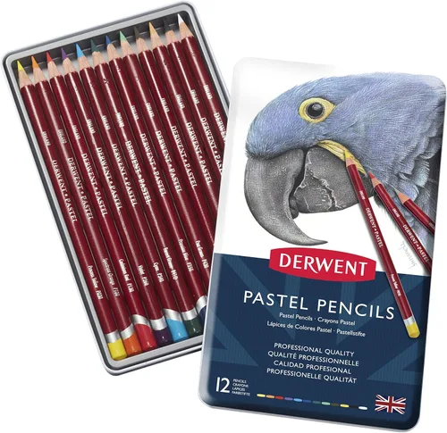 Miniatura 10 de Derwent Lápices pastel, núcleo de 0.157 in, lata de metal, 24 unidades (32992)