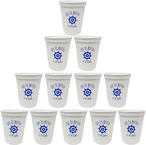 Miniatura 6 de Celebration Saying Party Cups – 12 Beer Pong Champion (combo rojo/azul)