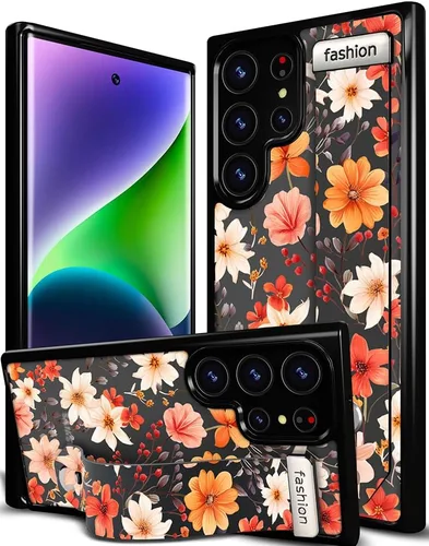 Miniatura 32 de Compatible para Samsung Galaxy S23 Funda Bonita con Correa Soporte Dedo Kickstand, Fundas de Silicona Geniales de Diseñador Funda Cover - Mariposa