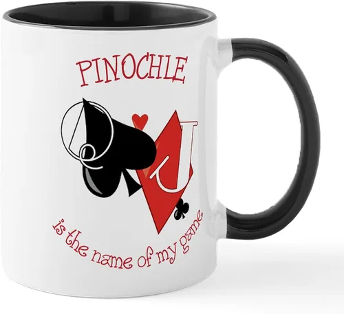 Miniatura 83 de CafePress Euchre Champ Mugs Taza de café de cerámica de 11 oz (11.0 fl oz)