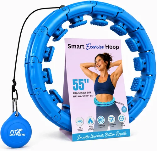 Miniatura 20 de FIT ON FORM Infinity Weighted Hula Hoop for Adults Weight Loss, Smart Exercise Hola Circle Hoop for Women Abs Workout