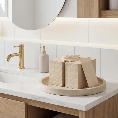 Miniatura 7 de WILLBOND 300 servilletas de papel desechables a granel, toallas de papel de bambú desechables para baño, servilletas ecológicas de color marrón sin