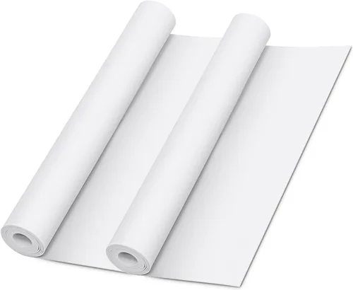 Miniatura 35 de Hoja de espuma EVA blanca en rollo, espuma EVA premium de 6 mm de grosor, 49" x 13.9", alta densidad 86 kg/m3 para disfraz de Halloween, Blanco