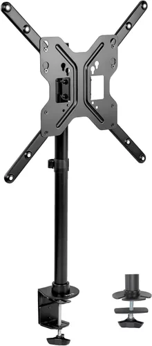 Miniatura 10 de VIVO Soporte de escritorio para TV y monitor de pantalla ultra ancha, altura ajustable y soporte de inclinación para pantallas de hasta 42 pulgadas