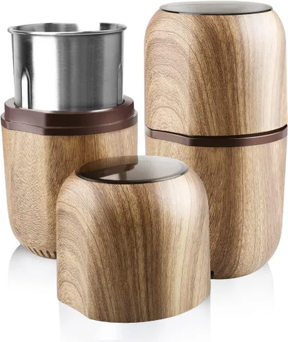 COOL KNIGHT Molinillo de hierbas [gran capacidad/rápido/eléctrico] - Molinillo de café de hierbas para especias con colector de polen/- 7.5" (grano