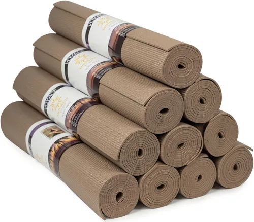 Miniatura 11 de Voyage - Tapete de yoga a granel, paquete de 10, 72 x 24 pulgadas, esterillas de yoga profesionales para estudio y gimnasio, 0.197 in de grosor