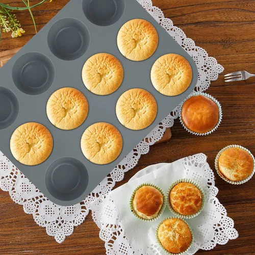 Miniatura 3 de Moldes de silicona antiadherente 9 en 1 para hornear pasteles Bundt, bandeja para galletas, moldes, bandeja resistente al calor, kit de herramientas