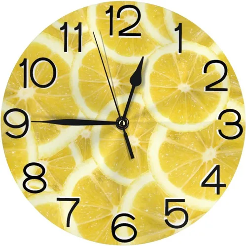 Miniatura 19 de Reloj de pared redondo con diseño de mariposa, silencioso, sin tictac, funciona con pilas, relojes de escritorio silenciosos de cuarzo