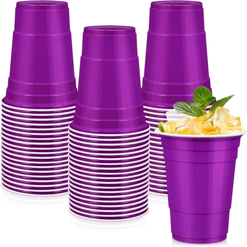 Miniatura 19 de LANLISA 50 vasos de plástico verdes, vasos desechables de 16 onzas, vasos para beber para el día de San Patricio, suministros de fiesta de Navidad
