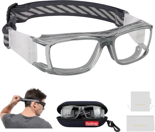 Miniatura 10 de SooGree Anteojos deportivos para hombres y mujeres, para baloncesto, fútbol, deportes, antiniebla, choque, colisión, gafas de uso