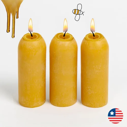 Miniatura 9 de UCO Velas de cera de abeja natural de 12 horas de larga duración para linternas de vela UCO y preparación de emergencia, fabricadas en Estados Unidos
